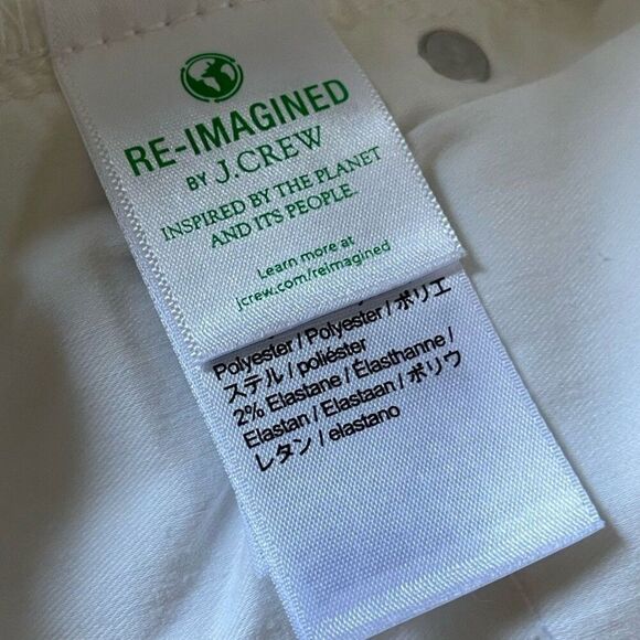 J.CREW Skinny Jeans Women 28 White 9" Toothpick Stretch BQ310 - Picture 12 of 14